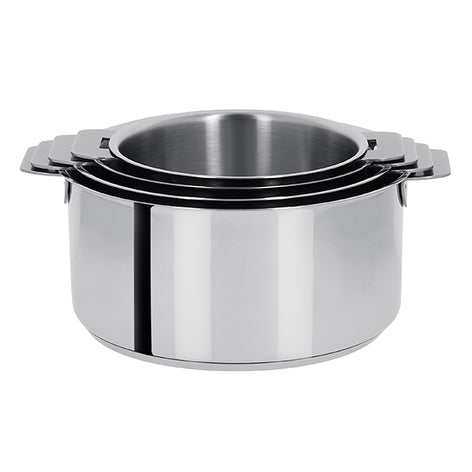 Set 4 casseroles inox Mutine sans manche 14, 16, 18 et 20 cm Cristel - Mathon - 2