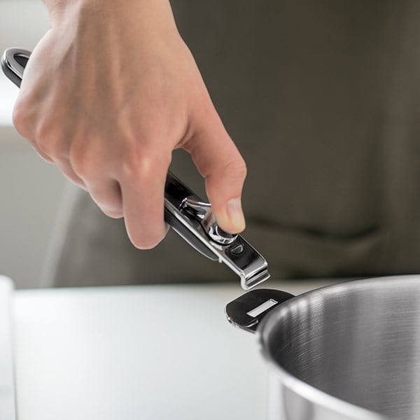 Lot 4 casseroles Select avec une poignée et 2 anses gris Beka - Mathon - 3