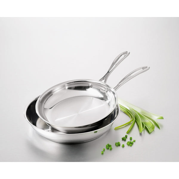 Lot 4 poêles tout inox Chef 20, 24, 28 et 30 cm Beka - Mathon - 2