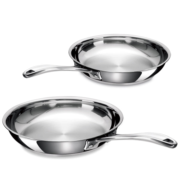 Lot 4 poêles tout inox Chef 20, 24, 28 et 30 cm Beka - Mathon - 3