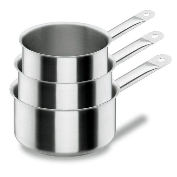 Lot de 3 casseroles 16 18 20 cm Chef Classic Lacor - Mathon