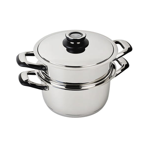 Lot faitout basse température et insert cuit vapeur 24cm Ecovitam - Mathon - 1