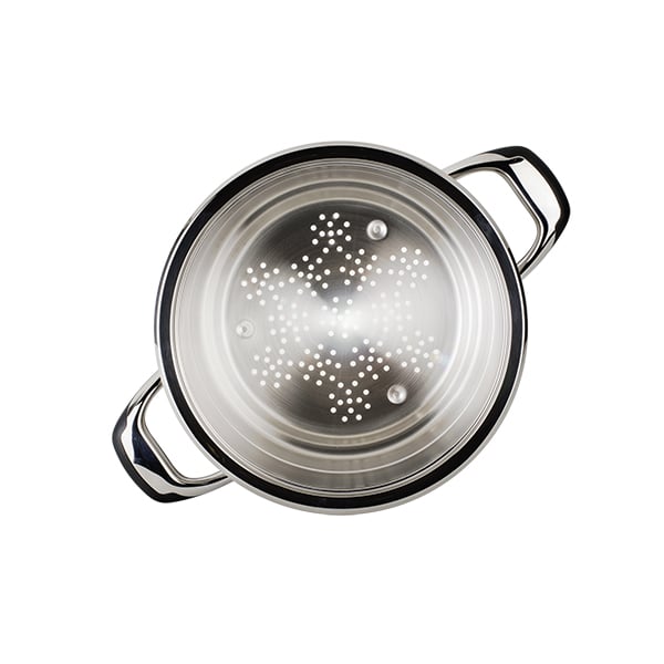 Lot faitout basse température et insert cuit vapeur 24cm Ecovitam - Mathon - 6