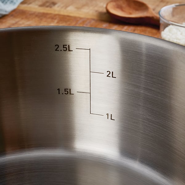 Lot faitout inox Excell’Inox 20 cm 3 L et couvercle en verre  Mathon - Mathon - 4