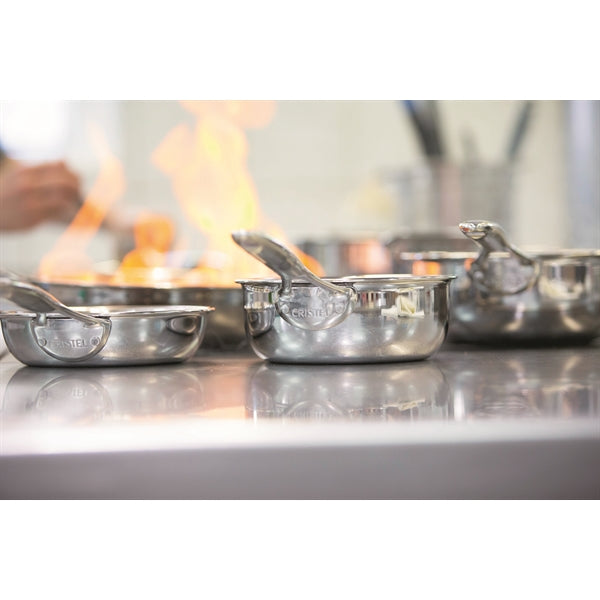 Batterie de cuisine 7 pièces tout inox Castel’Pro Cristel - Mathon - 2