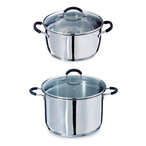 Lot 2 faitouts en inox 24 et 26 cm Rapid’cook Mathon - Mathon - 1