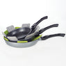 Lot 3 poêles inox antiadhérentes Excell