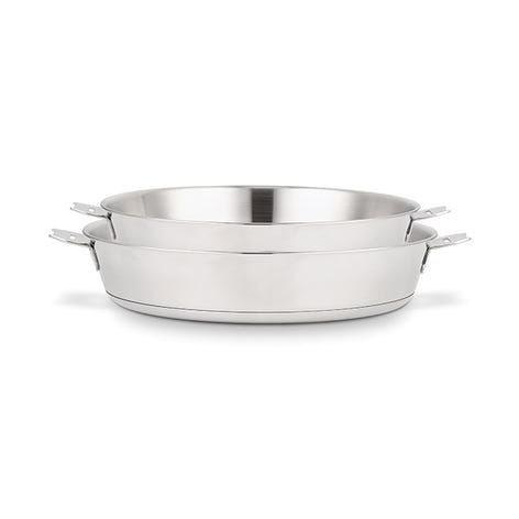 Lot 2 poêles tout inox Evolution 24 et 28 cm et manche amovible Beka - Mathon - 2