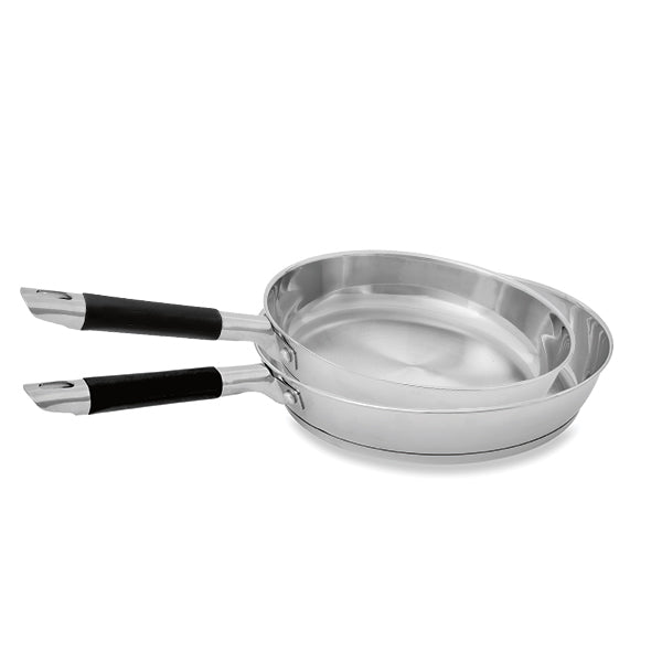 Lot 2 poêles tout inox Rapid Cook 24 et 28 cm Mathon - Mathon - 1
