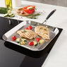 Lot grill carré 26 cm et poêle 24 cm tout inox Excell’Inox Mathon - Mathon - 3