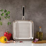 Lot grill carré 26 cm et poêle 24 cm tout inox Excell’Inox Mathon - Mathon - 5