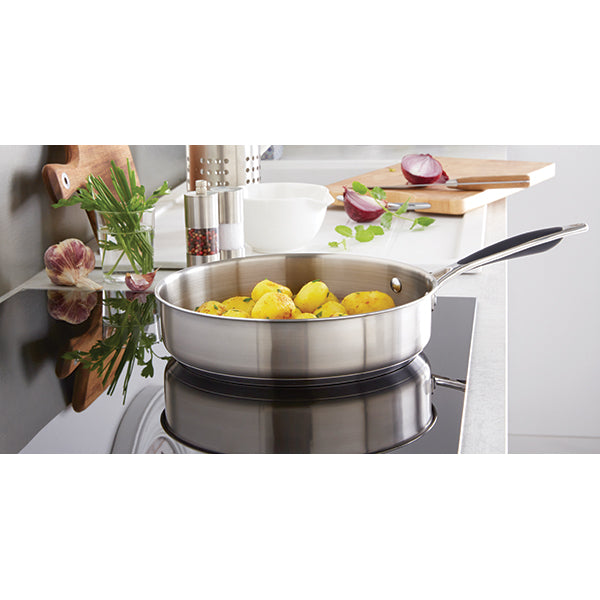 Lot 2 sauteuses tout inox Excell’Inox 24 cm avec poignée et 28 cm avec contre-poignée Mathon - Mathon - 3
