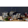 Lot 2 sauteuses tout inox Excell’Inox 24 cm avec poignée et 28 cm avec contre-poignée Mathon - Mathon - 5