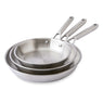 Lot 3 poêles tout inox Triply