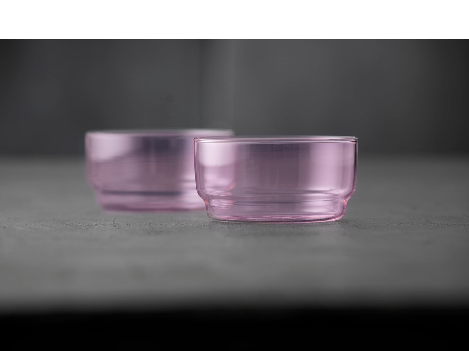 Ensemble de 2 bols TORINO 12cm en verre Rose Lyngby Glas - Mathon - 6
