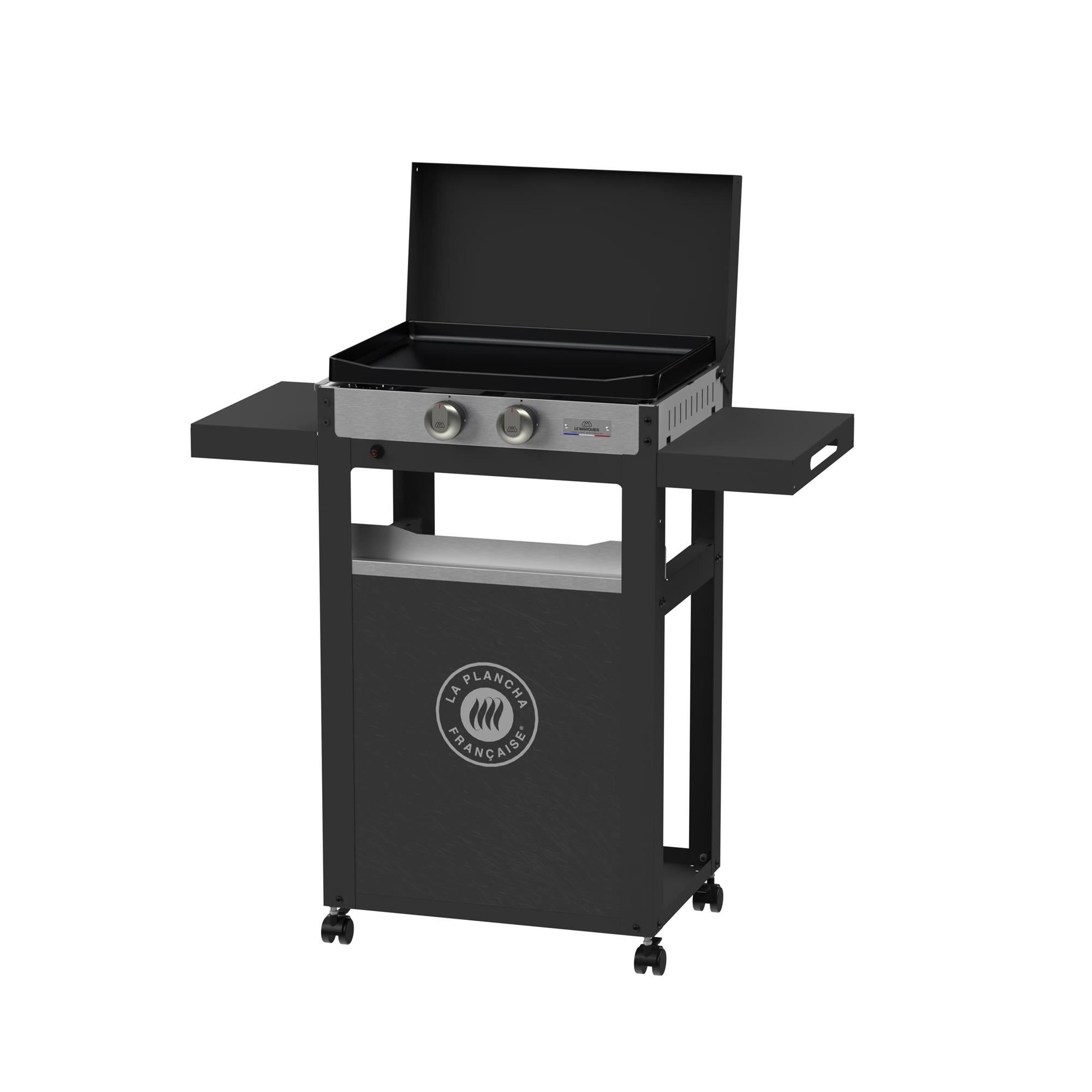 La Plancha Francaise Gaz 250 Duo Edition (Chariot Et Couvercle Inclus) Le Marquier - Mathon