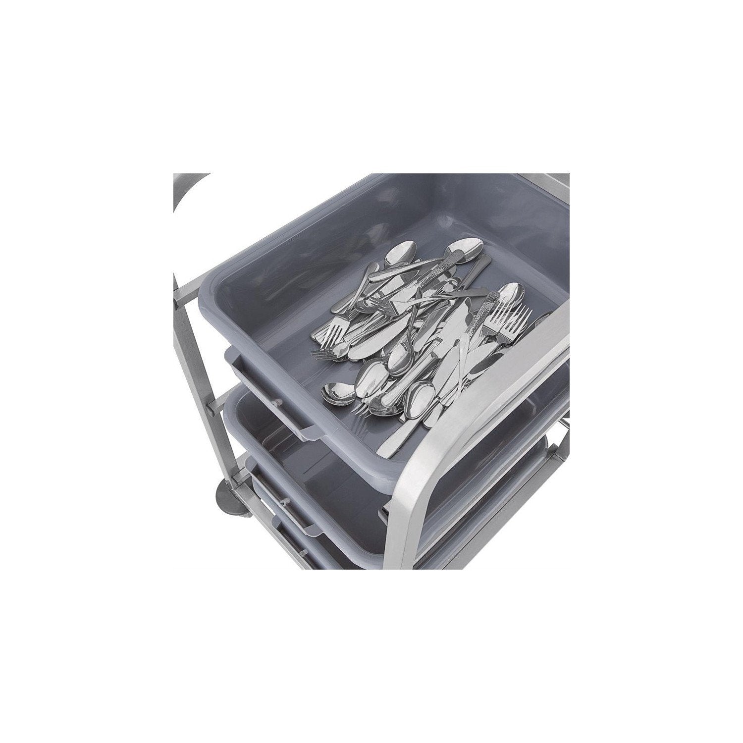 Chariot de cantine en acier inoxydable Vogue - Mathon - 2