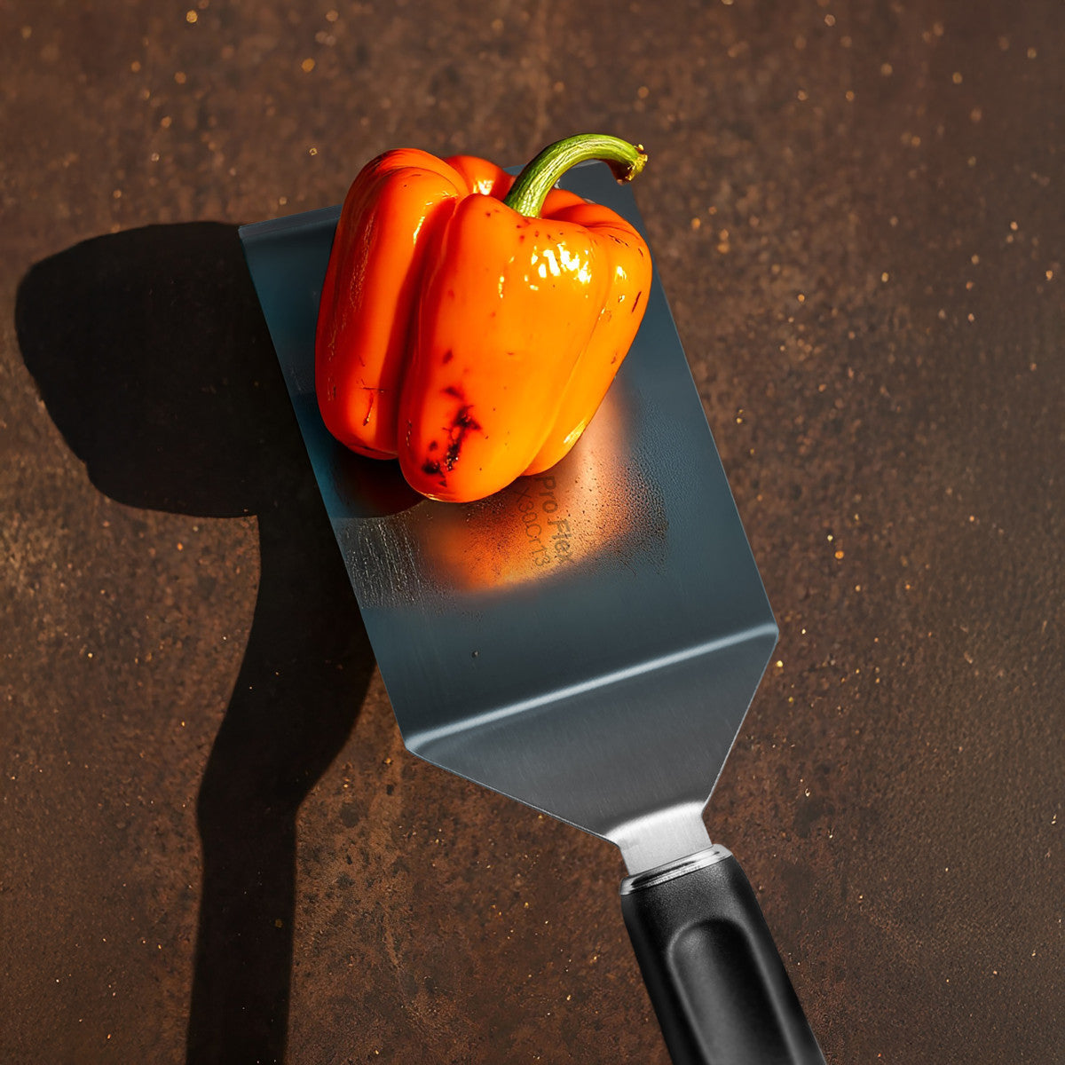 Pro Flex - Large spatule courbée rigide 15cm Sabatier Trompette - Mathon - 4