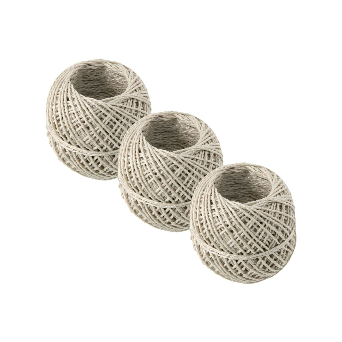 Lot de 3 rouleaux de Ficelle imitation lin 50 m  Tecno Fackelmann - Mathon - 1