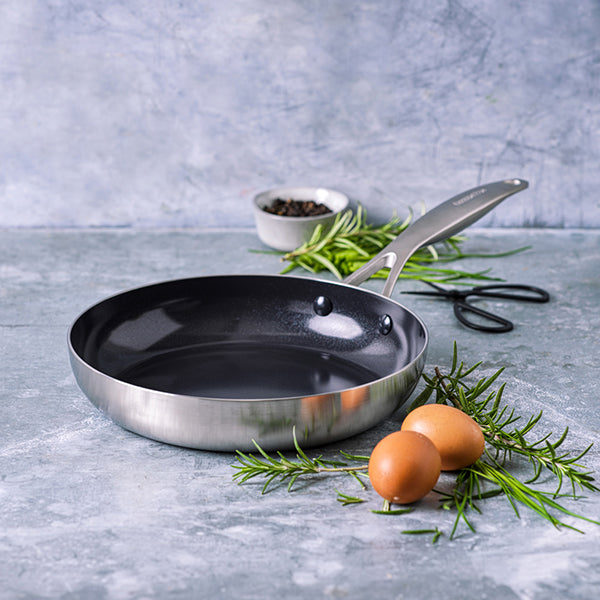 Poêle inox antiadhésive 24 cm Geneva Green pan - Mathon - 2