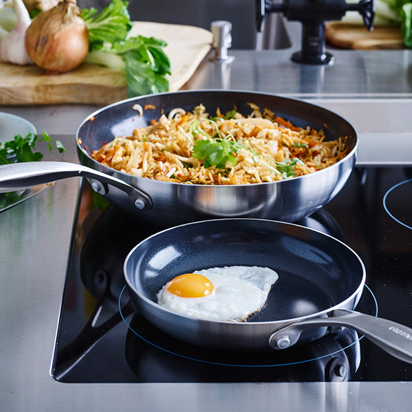 Poêle inox antiadhésive 24 cm Geneva Green pan - Mathon - 3