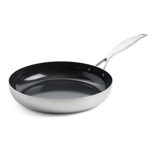Poêle inox antiadhésive 28 cm Geneva Green pan - Mathon - 1