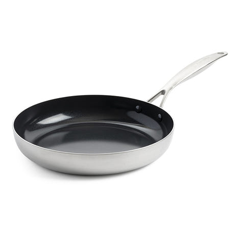 Poêle inox antiadhésive 28 cm Geneva Green pan - Mathon - 1