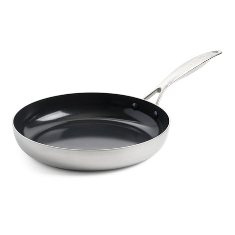 Poêle inox antiadhésive 28 cm Geneva Green pan - Mathon - 1