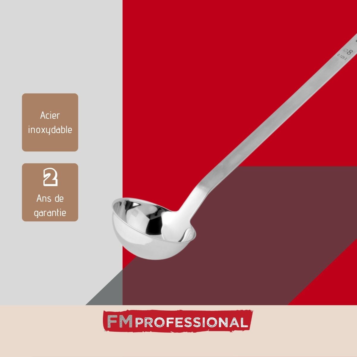 Louche de cuisine inox 39 cm  Divers FM Professional - Mathon - 4