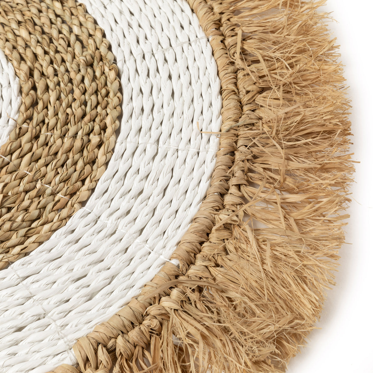 Le Set De Table Seagrass Raffia - Naturel Blanc Bazar Bizar - Mathon - 4
