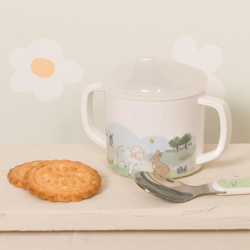 Set goûter enfant tasse et cuillère Amadeus - Mathon - 3