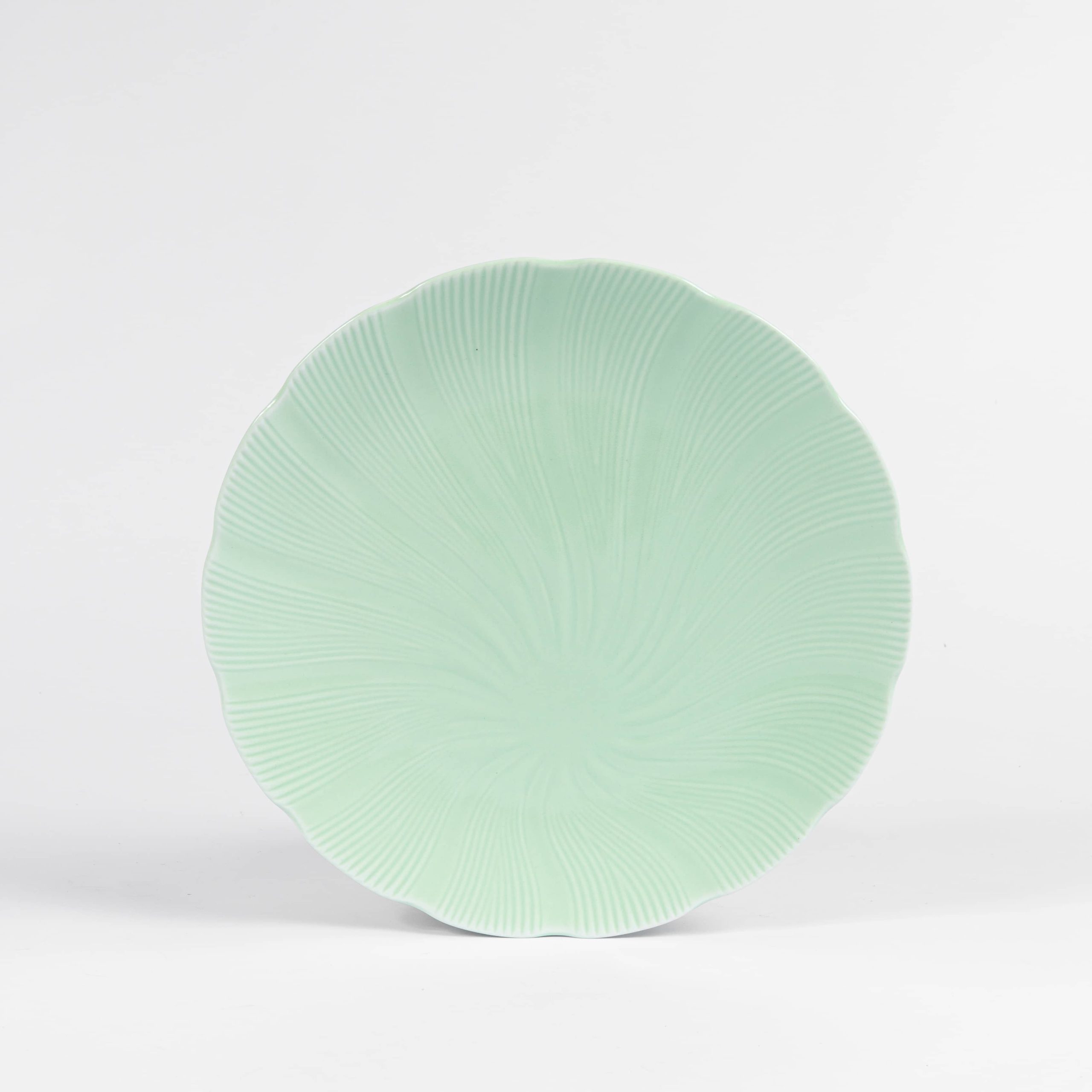 Assiette plate TAHITI verte (25cm) OGRE La Fabrique - Mathon - 1