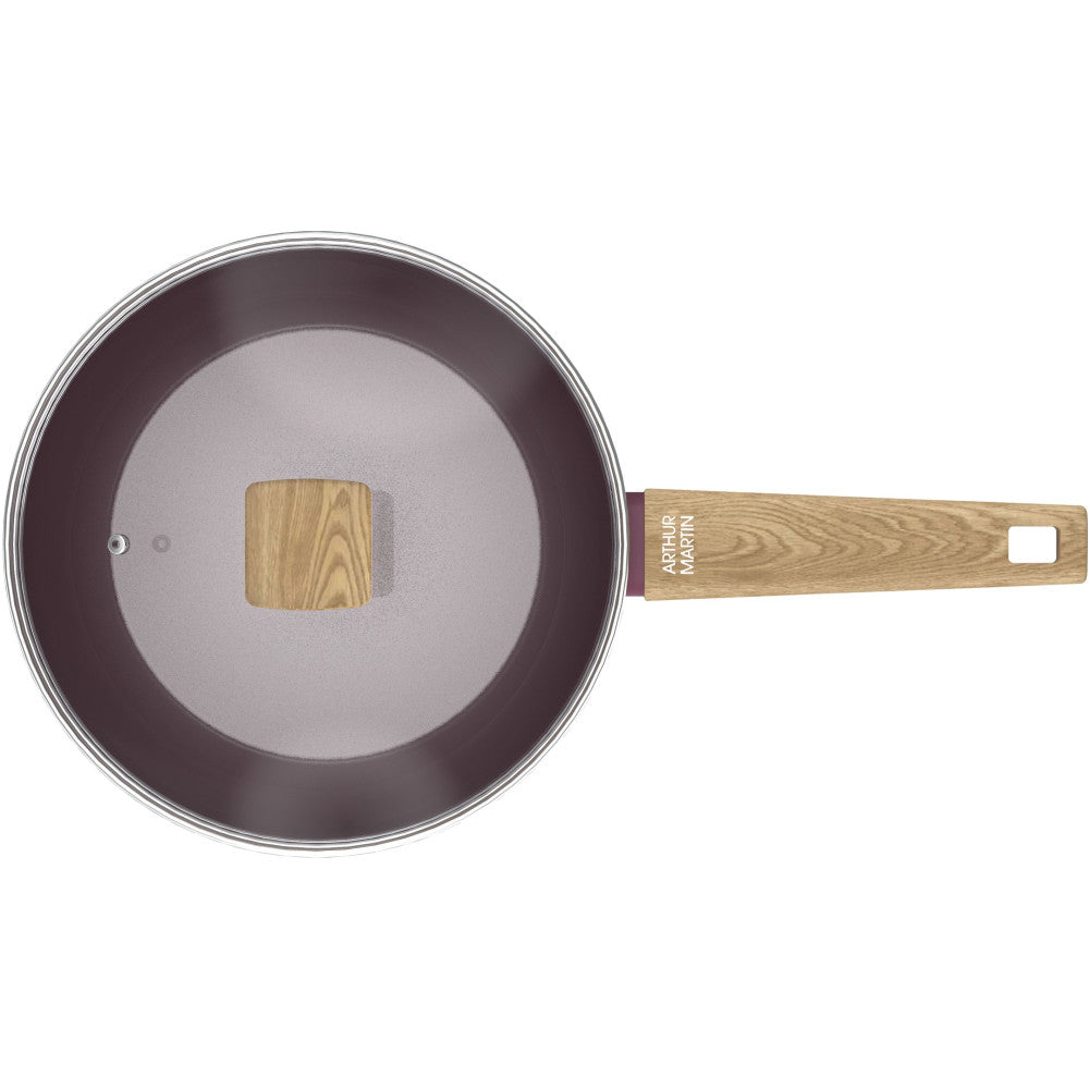 Sauteuse - Tous Feux Dont Induction -   - Am3056 - Revetement Céramique - ø 24 Cm - Couvercle Et Panier Inox - Pru Arthur Martin - Mathon - 4