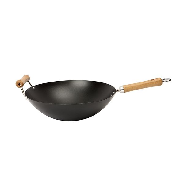 Wok fond plat antiadhérent 36 cm Be a Wok Star - Mathon - 1