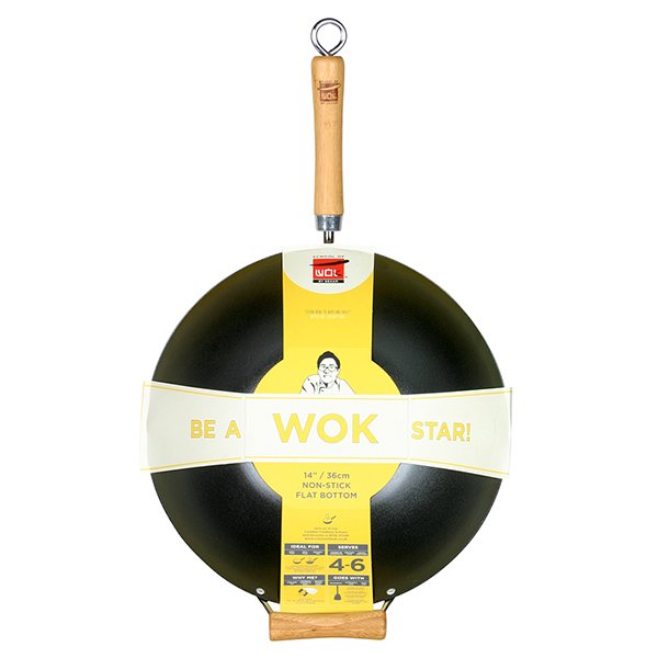 Wok fond plat antiadhérent 36 cm Be a Wok Star - Mathon - 2