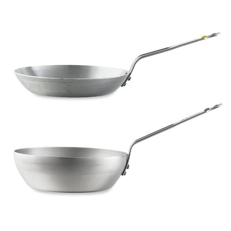 Lot poêle et sauteuse paysanne acier Minéral B 24 cm De Buyer - Mathon - 1