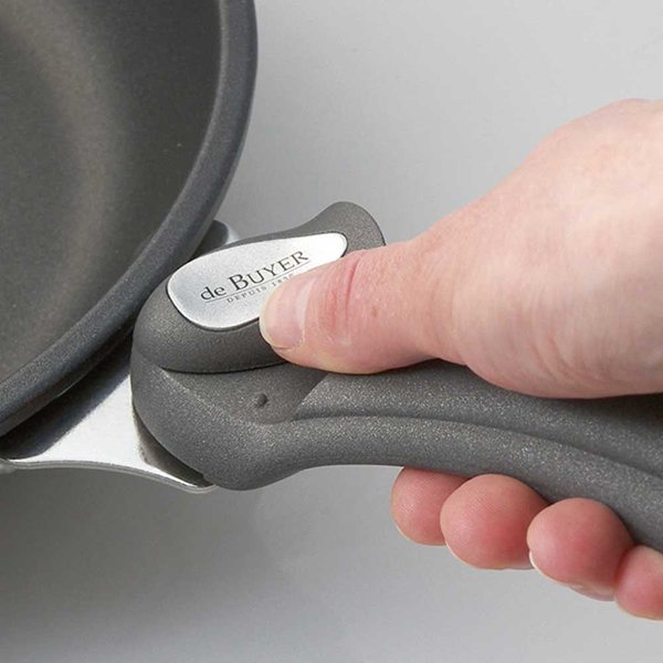 Lot sauteuse paysanne acier Minéral B 24 cm et manche amovible De Buyer - Mathon - 3