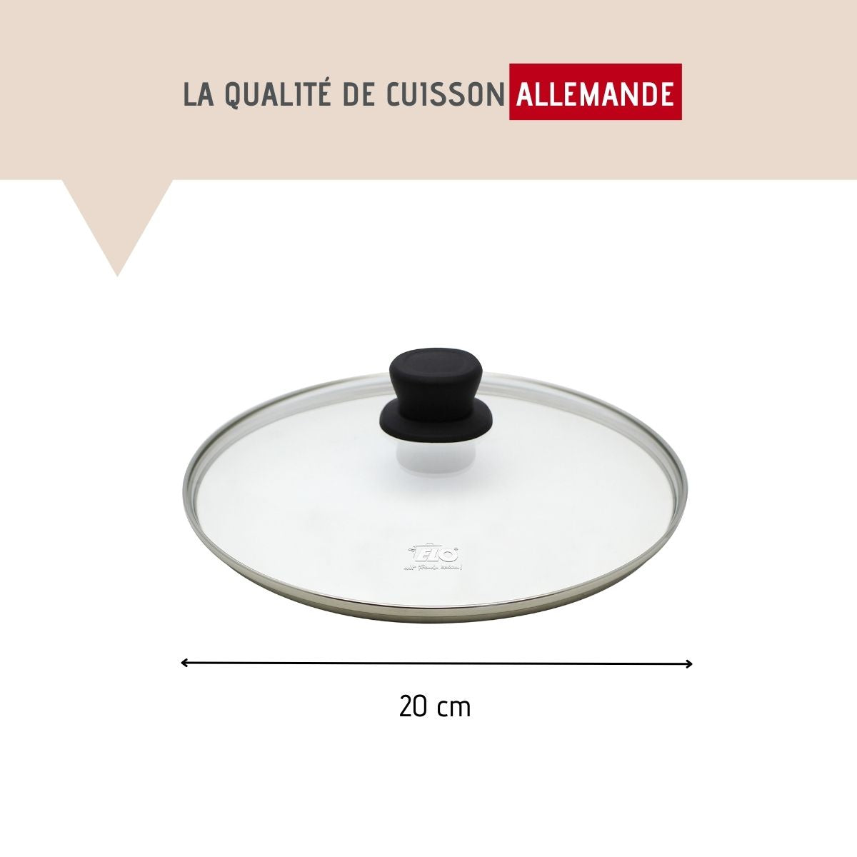 Poêle à frire 20 cm avec couvercle en verre  Smart Life Elo - Mathon - 4