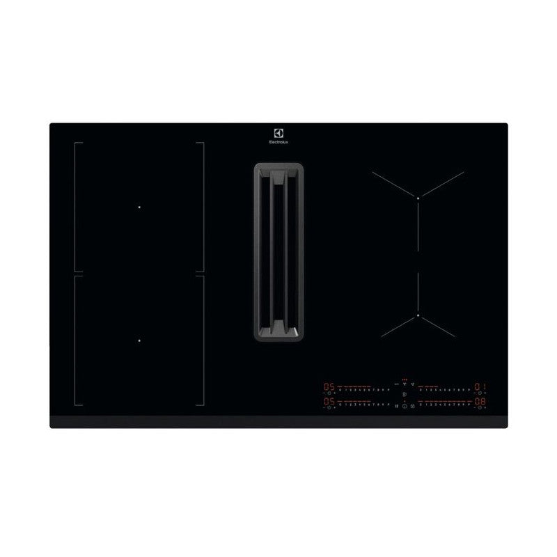 Table De Cuisson Aspirante Induction 78cm 4 Feux 7350w Noir - Kcc83443 Electrolux - Mathon - 1