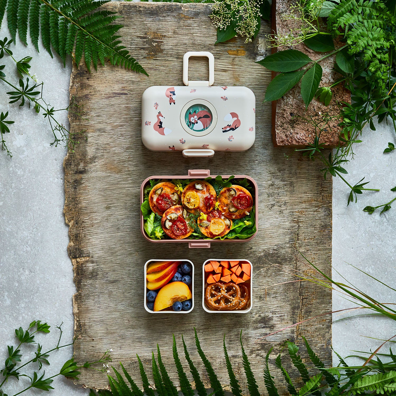 Lunch box à compartiments pour enfant Tresor 800ml Cannelle Renard Monbento - Mathon - 6