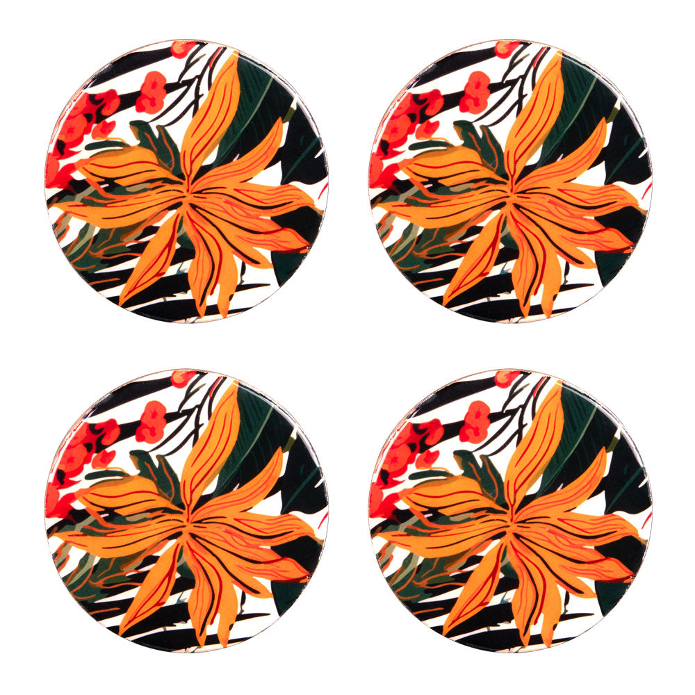 Set de 4 dessous de verre Taiana 10 cm Table passion - Mathon - 1