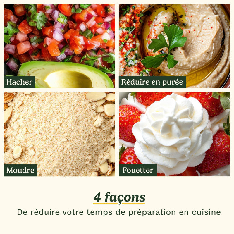 Hachoir électrique -   - Cch32e Pixie Chopper - 250 W - 0,7 L - Gris Cuisinart - Mathon - 2