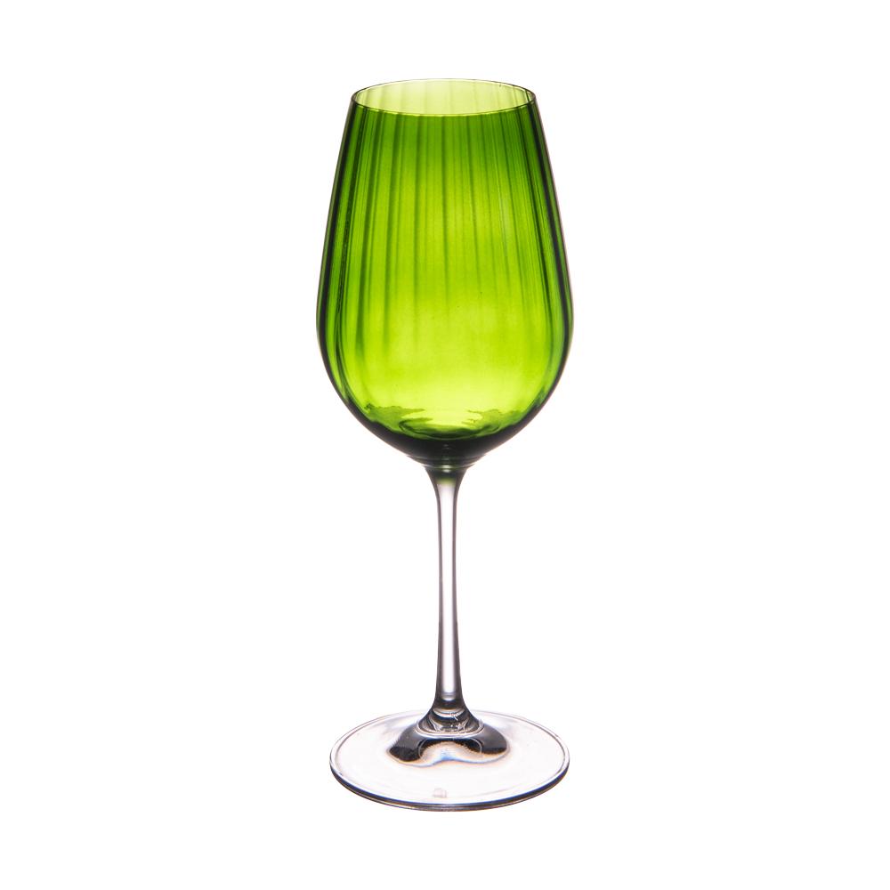 Verre à pied vert Santa 35 cl (lot de 6) Table passion - Mathon - 2