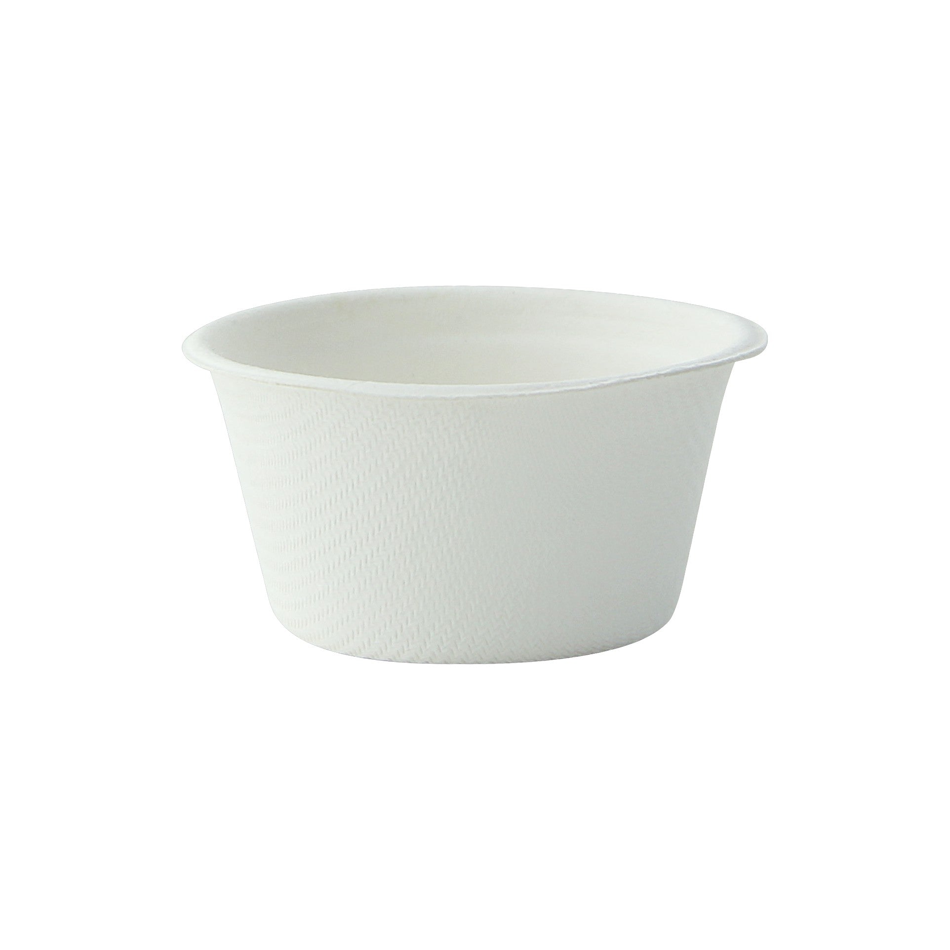 Coupelle pulpe ronde blanche 60 ml Diam: 6,2 cm 6,2 x 4,4 x 3 cm - 50 unités FirstPack - Mathon