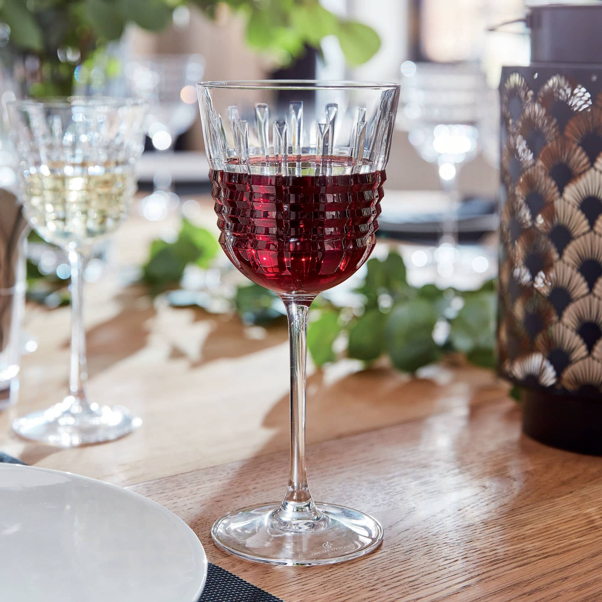 6 verres à pied 35cl Rendez-Vous Cristal d