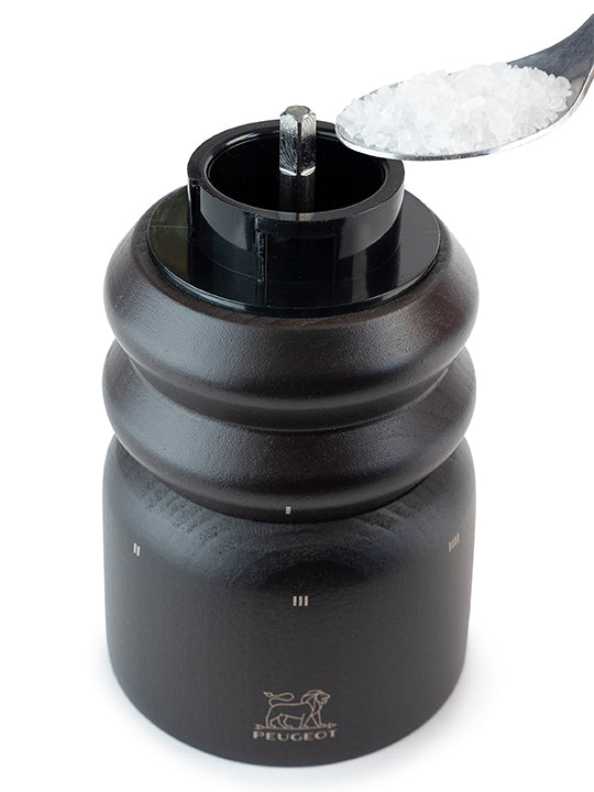 Paris électrique Moulin à sel électrique en bois couleur chocolat u