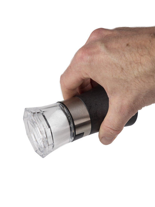 Oslo Combi moulin à poivre et salière manuel en bois, inox et acryl, graphite 11 cm Peugeot - Mathon - 2