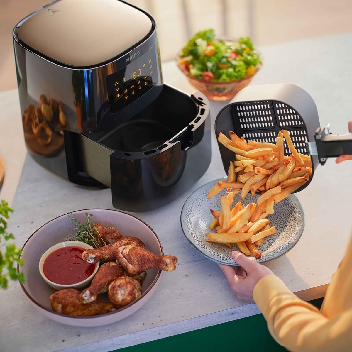 Airfryer Hd9252 90 Compact Essential Black Schwarz (hd9252/90) Philips - Mathon - 2