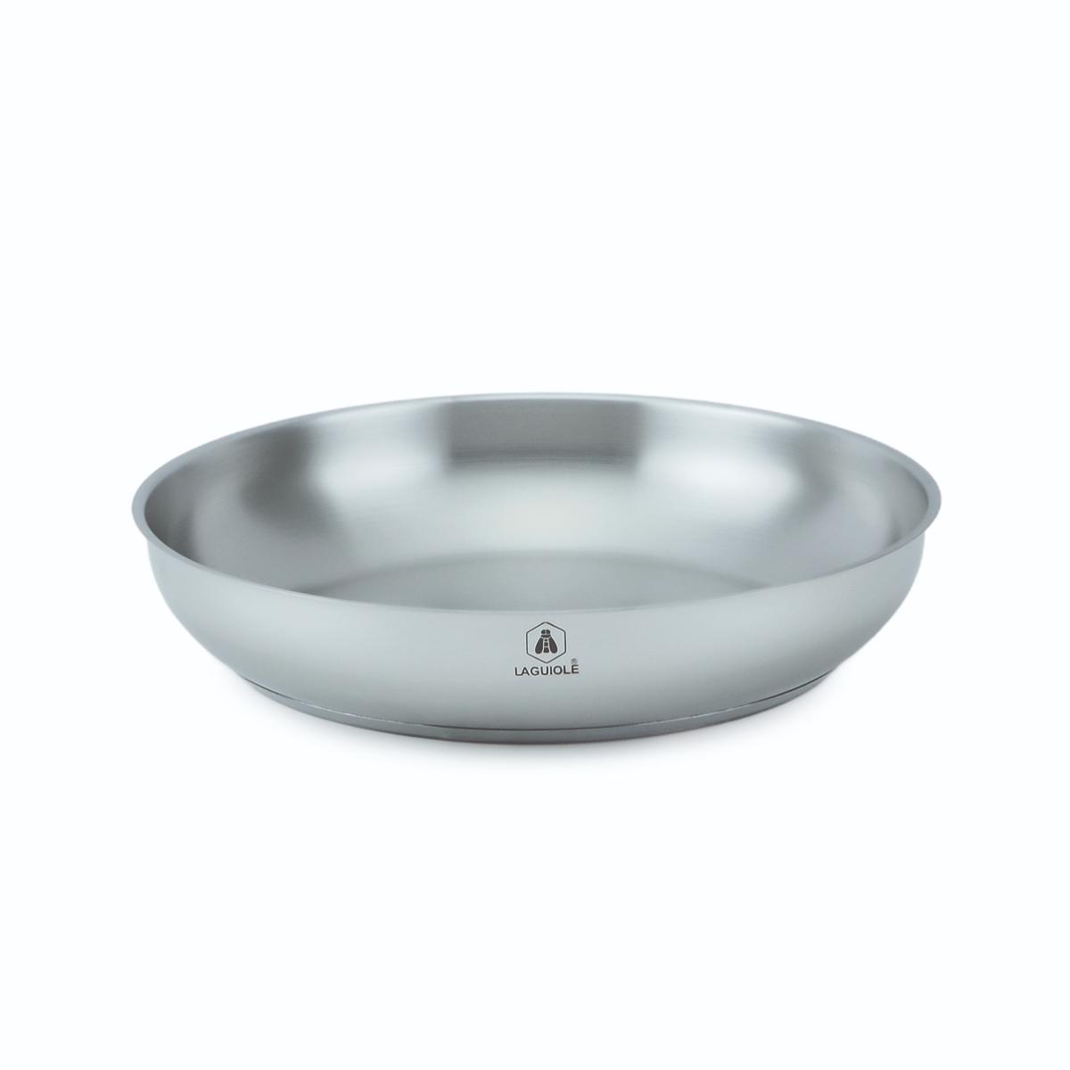 Set de 3 poêles inox amovible 20/24/28cm - "Réactif" Laguiole Cuisson - Mathon - 5