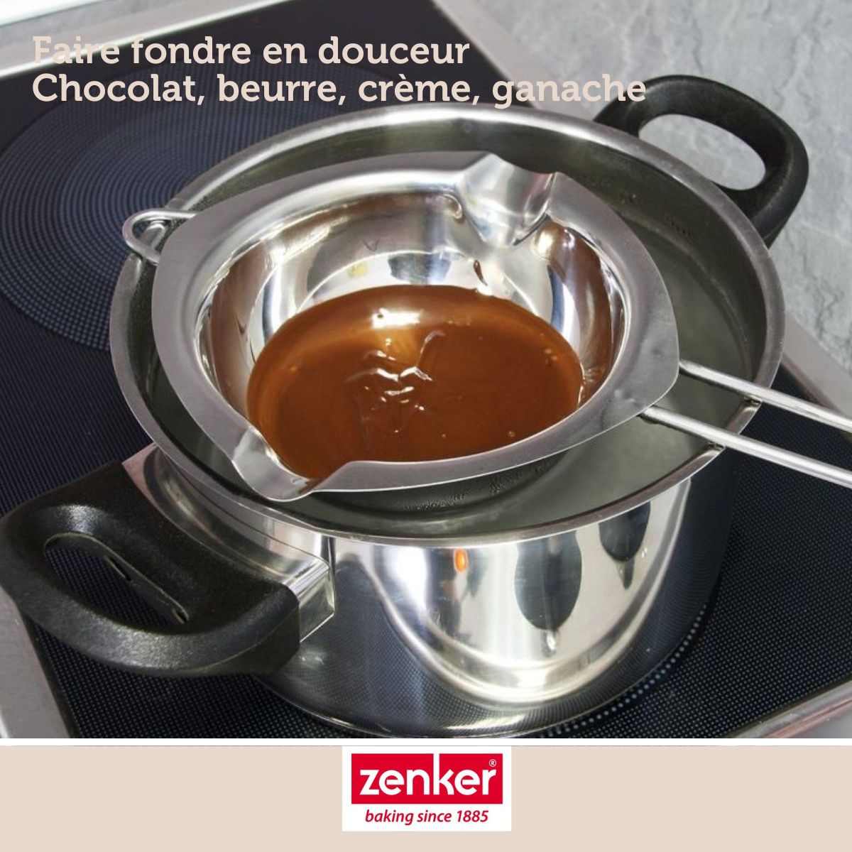Service à bain marie et pince à friture pour beignets Zenker Smart Pastry Zenker - Mathon - 5